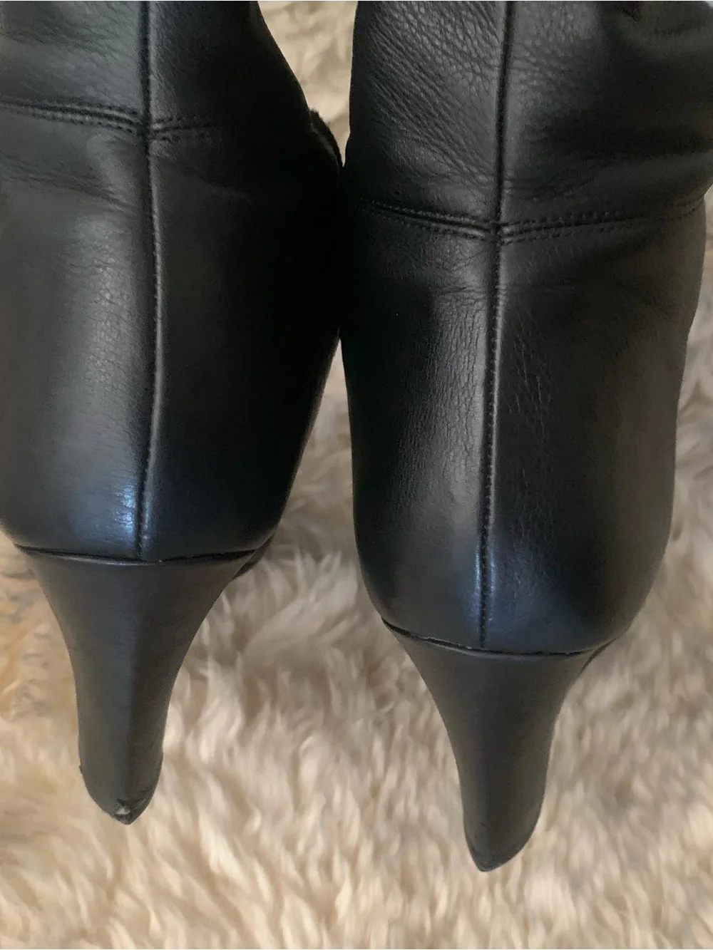 Via Spiga Kennedy Wedge over-the-knee Italian Leather boots, size 9